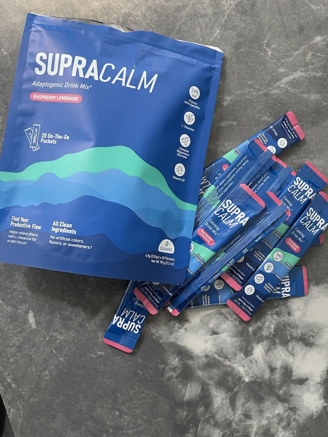 Herbal supplement for stress relief with no added sugar, artificial flavors, or preservatives. Made with pure, traceable ingredients.

